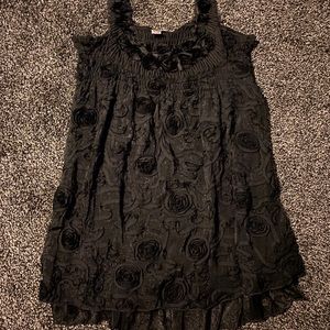 BLACK FLOWER DRESS